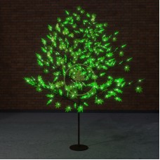 КЛЕН светодиодное дерево, высота 2,1м, Ø кроны 1,8м, диоды зеленые, IP 65
