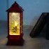 Декоративный фонарь с эффектом снегопада и подсветкой "Дед Мороз", ТЕПЛЫЙ БЕЛЫЙ
