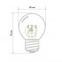 Лампа шар 45мм, 6 LED, белая,прозрачная колба, 1Вт,NEON NIGHT