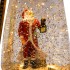 Декоративный фонарь с эффектом снегопада и подсветкой «Санта Клаус», теплый белый