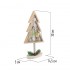 Деревянная фигурка с подсветкой «Елка на подставке» 14,5х5х30 см