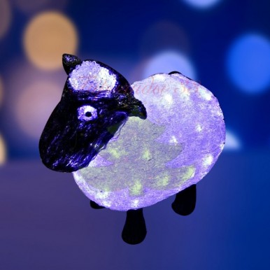 Акриловая светодиодная фигура Овца 30см, 56 светодиодов, IP65, 24В,NEON NIGHT