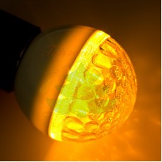 Лампа шар 50мм, 9 LED, желтая 3Вт