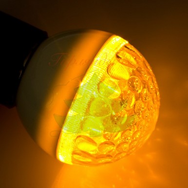 Лампа шар 50мм, 9 LED, желтая 3Вт,NEON NIGHT