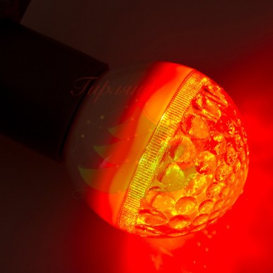 Лампа шар 50мм, 9 LED, красная 3Вт,NEON NIGHT