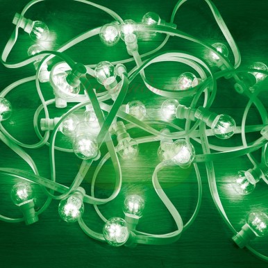 Светодиодная гирлянда Belt Light, 10м, белый провод, свечение зеленое,NEON NIGHT