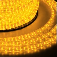 LED дюралайт плоский, чейзинг, 11*18 мм, жёлтый