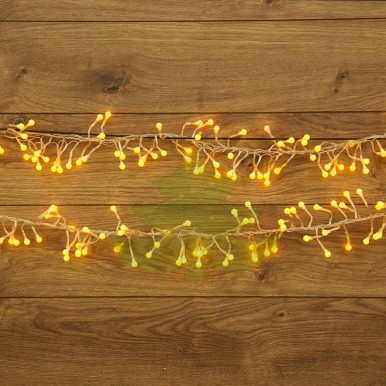 Гирлянда Мишура LED 3 м 288 диодов желтого свечения,NEON NIGHT