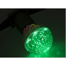 Лампа шар 50мм, 10 LED зеленая, 1Вт, 24V/AC