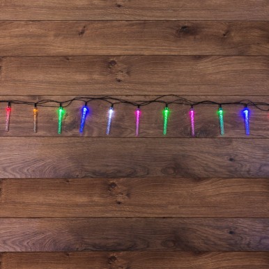 Гирлянда светодиодная Палочки с пузырьками 20 палочек, цвет: мультиколор, 2 метра, 303-037