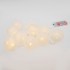 Тайские фонарики Пломбир 1.5 м, 10 LED, прозрачный ПВХ, цвет свечения теплый белый, 2 х АА (батарейки не в комплекте) NEON-NIGHT, 303-077