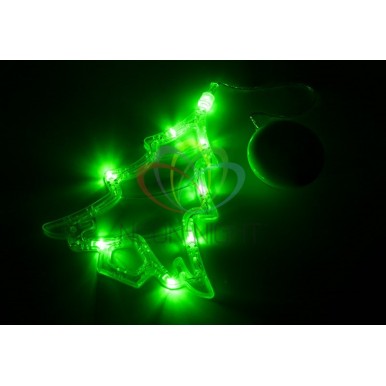 Фигура светодиодная Елочка на присоске с подвесом, ЗЕЛЕНЫЙ,NEON NIGHT