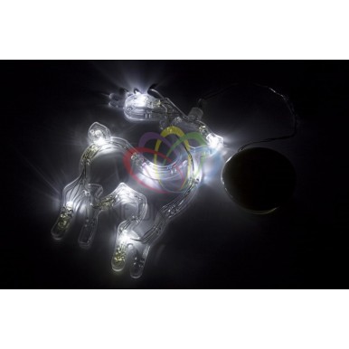 Фигура светодиодная Олененок на присоске с подвесом, БЕЛЫЙ,NEON NIGHT