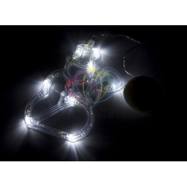 Фигура светодиодная Снеговик на присоске с подвесом, БЕЛЫЙ,NEON NIGHT