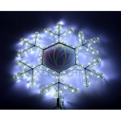 Фигура световая Снежинка LED цвет белый, размер 45*38 см,NEON NIGHT