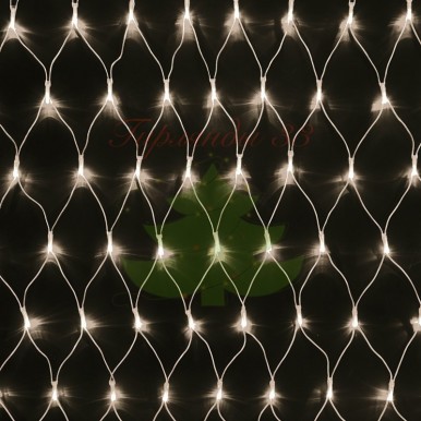 Гирлянда "Сеть" 2х1,5м, свечение с динамикой, прозрачный ПВХ, 288 LED, 230 В, цвет: Тёплый белый