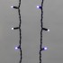 Айсикл (бахрома) светодиодный, 4,0х0,6м, черный провод КАУЧУК, диоды синие, NEON-NIGHT