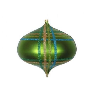 Елочная фигура "Волчок" 16 см, цвет зеленый мульти