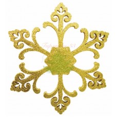 Елочная фигура "Снежинка "Морозко", 66 см, цвет золотой