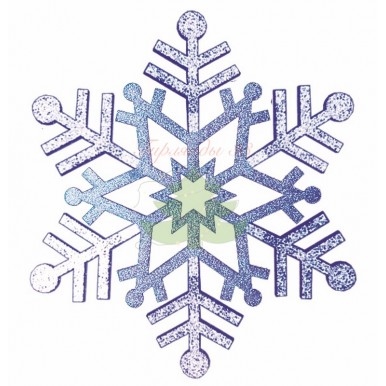 Елочная фигура "Снежинка резная", 81 см, цвет синий
