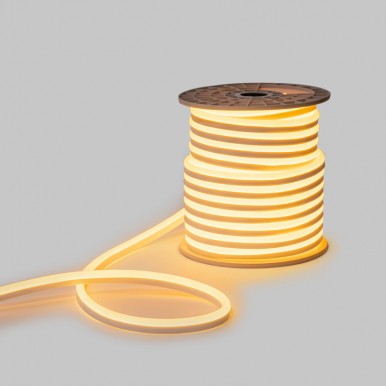 Гибкий неон 15х26мм односторонний 120 LED/м ТЕПЛЫЙ БЕЛЫЙ 230В бухта 50м (c комплектом подключения) NEON-NIGHT Гибкий неон 15х26мм односторонний 120 LED/м ТЕПЛЫЙ БЕЛЫЙ 230В бухта 50м (c комплектом подключения) NEON-NIGHT